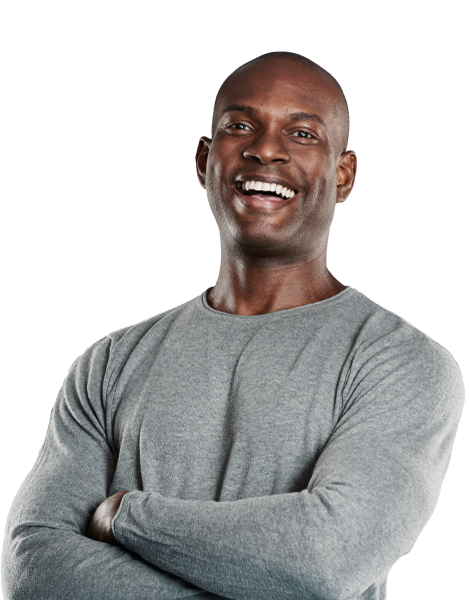Man in grey shirt